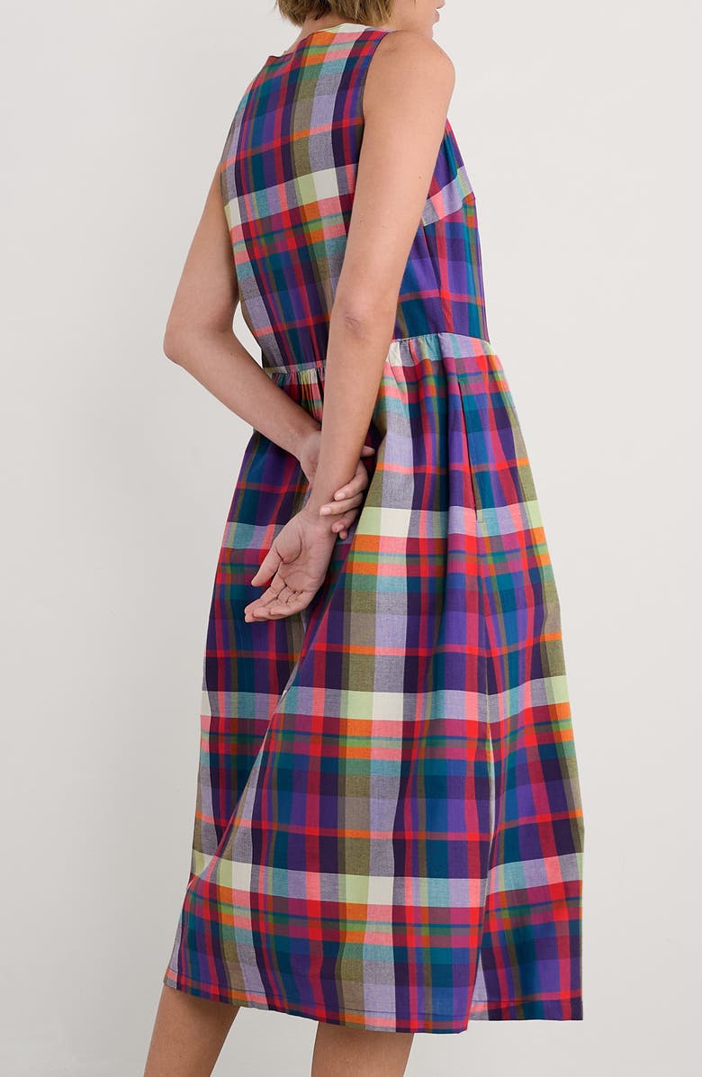 Seasalt Cornwall Lowland Heather Sleeveless Organic Cotton Dress, Alternate, color, Florabunda Multi Damson