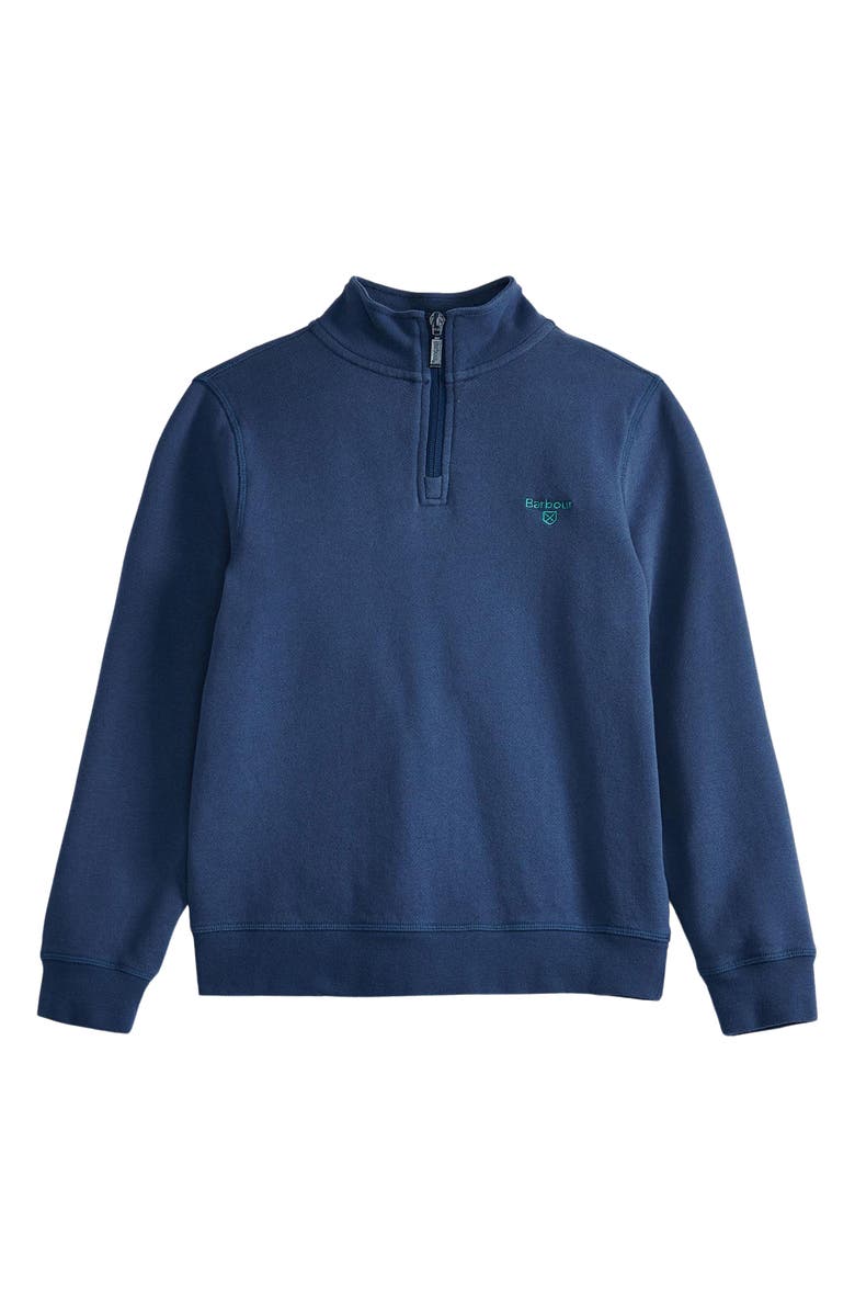 Barbour Kids' Myles Quarter Zip Sweatshirt, Main, color, 