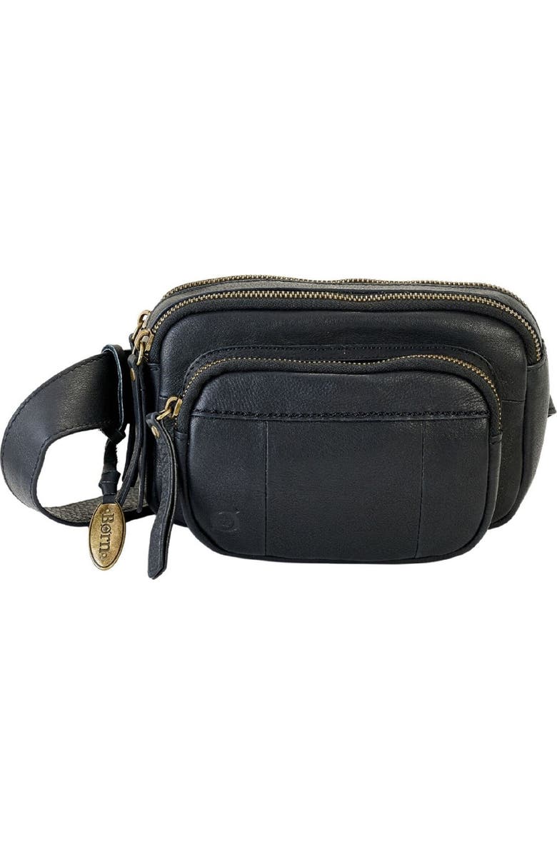 Børn Leather Belt Bag, Main, color,