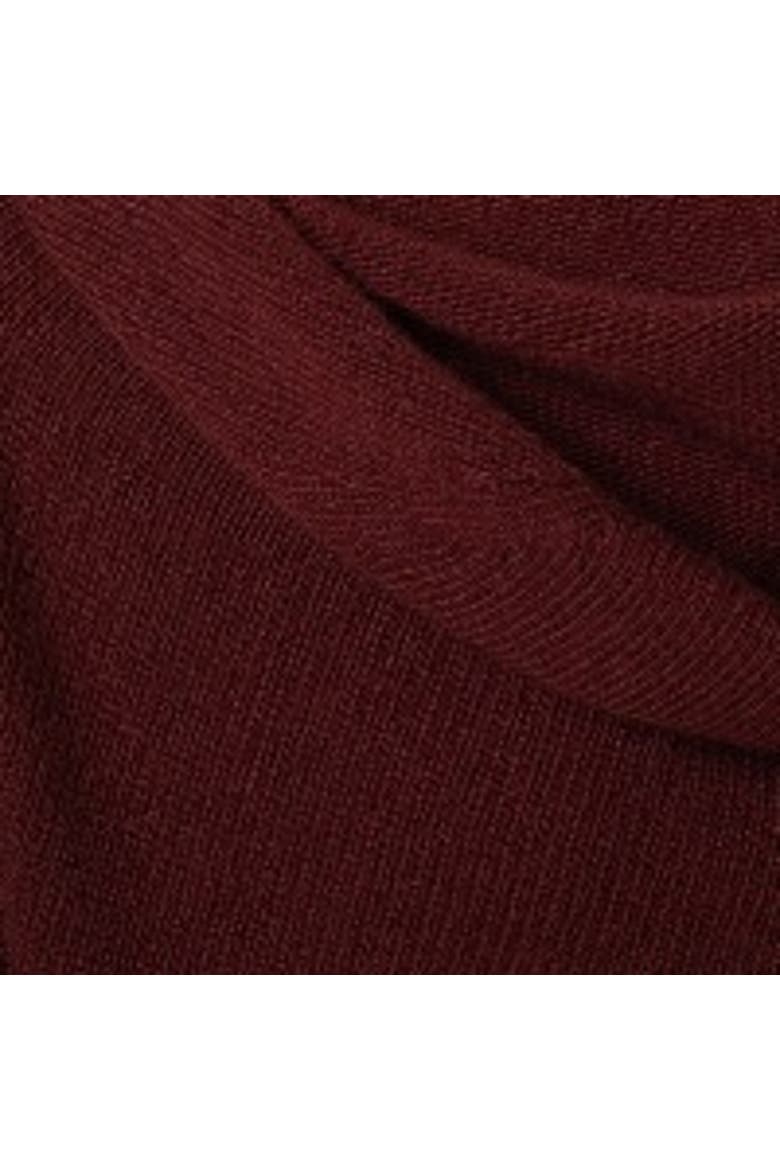 Collared Slouch Sweater, Alternate, color, Merlot