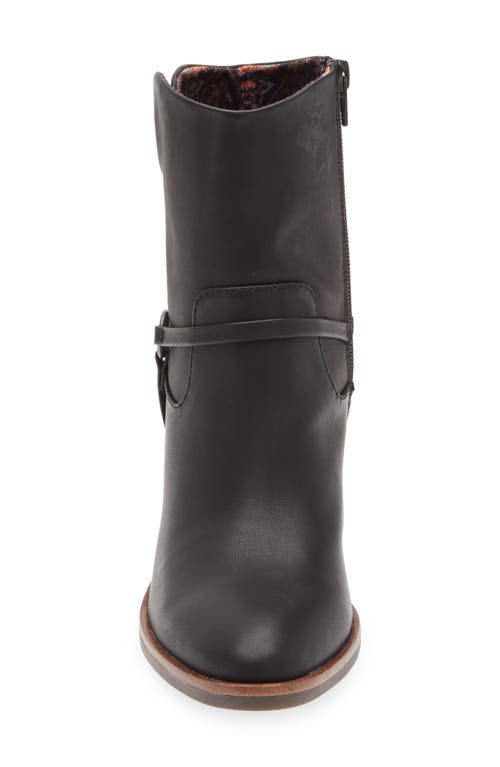 Korks Selena Block Heel Harness Boot In Black