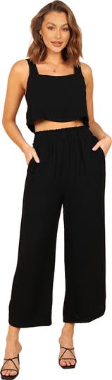 Eleanor Linen Crop Tank