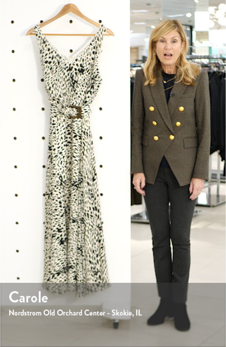 Memphis Belted Silk Maxi Dress, sales video thumbnail