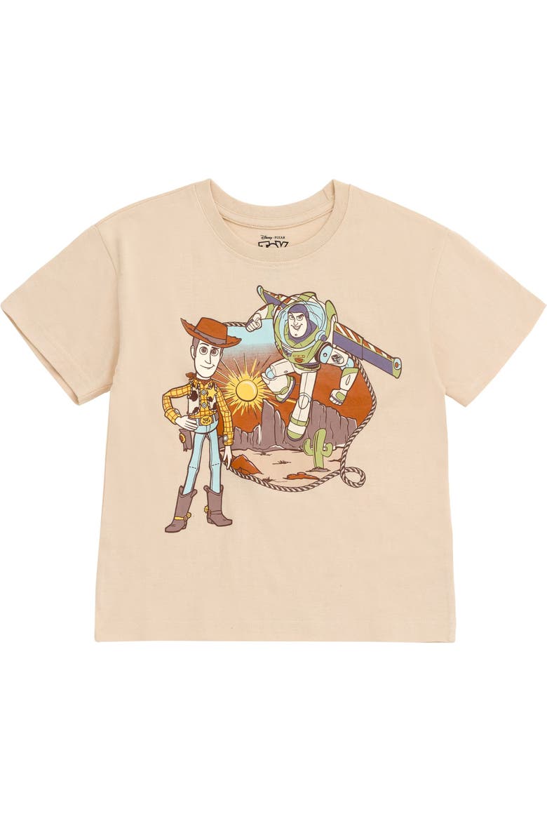 Pixar 3-Piece Tee Tank and Shorts Set, Alternate, color, Woody Buzz Tan