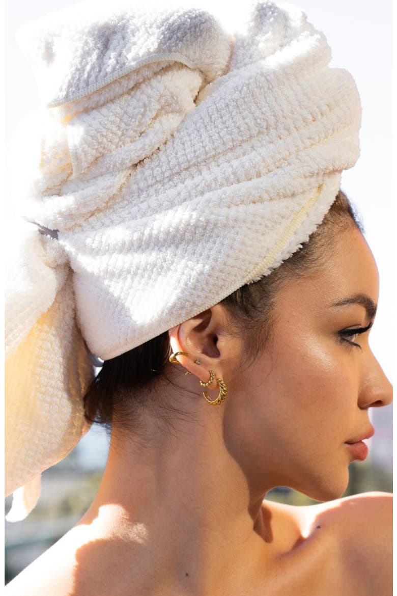 2-Pack Hero Hair Towel Set $96 Value, Alternate, color, SALT WHITE