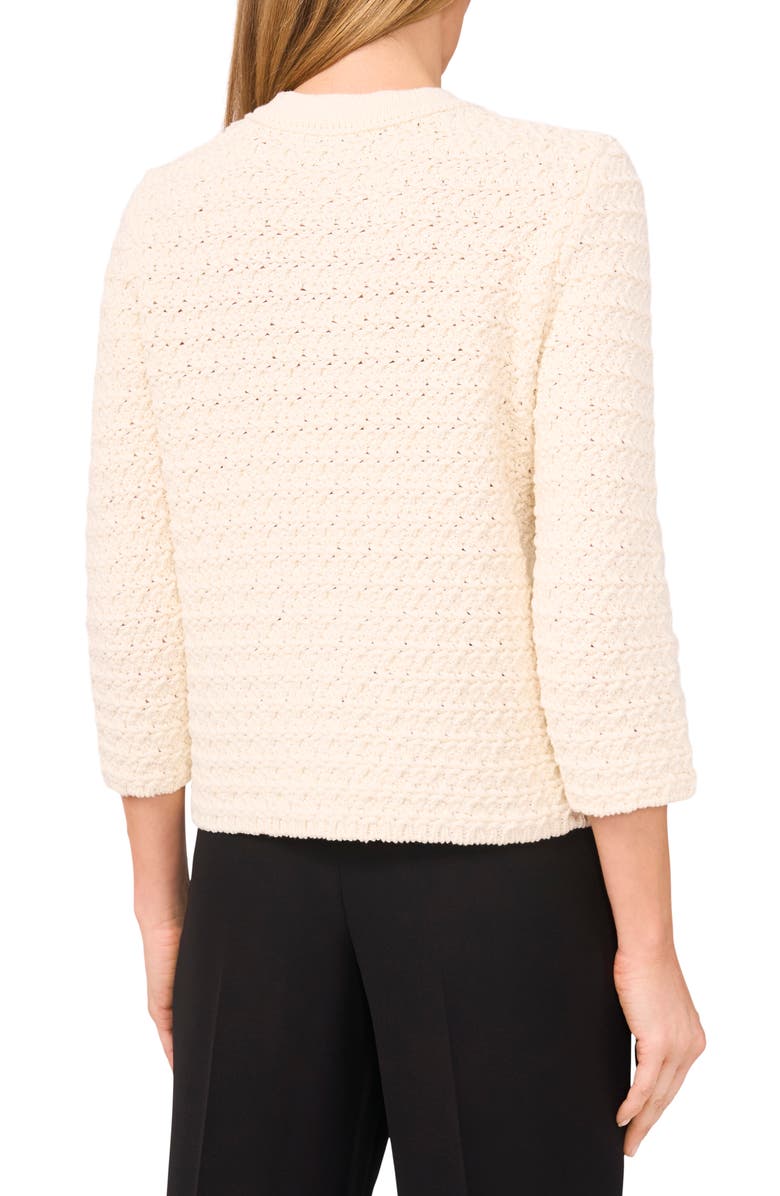 Halogen<sup>®</sup> Open Stitch Cardigan, Alternate, color, Birch Lurex