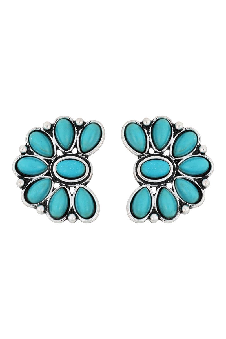 Western Turquoise Earrings, Main, color, TURQUOISE