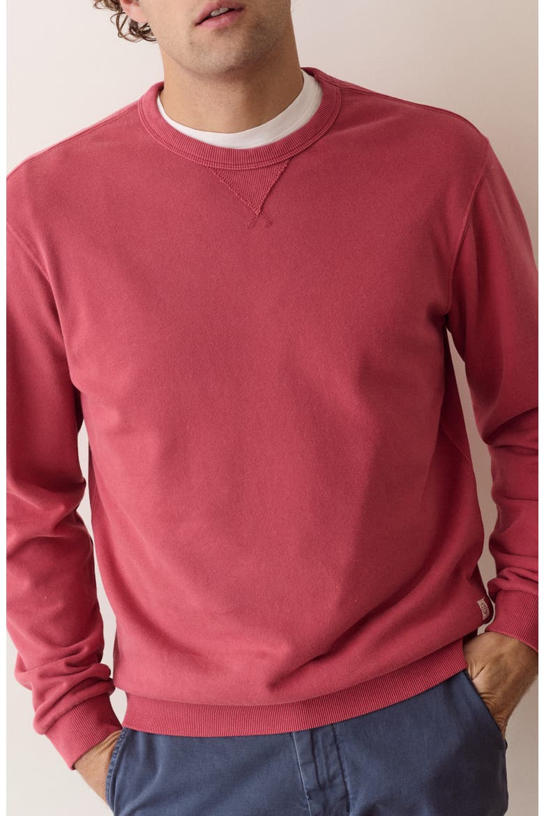 Cloud 9 Relaxed Terry Sweatshirt, Main, color, GARNET ROSE
