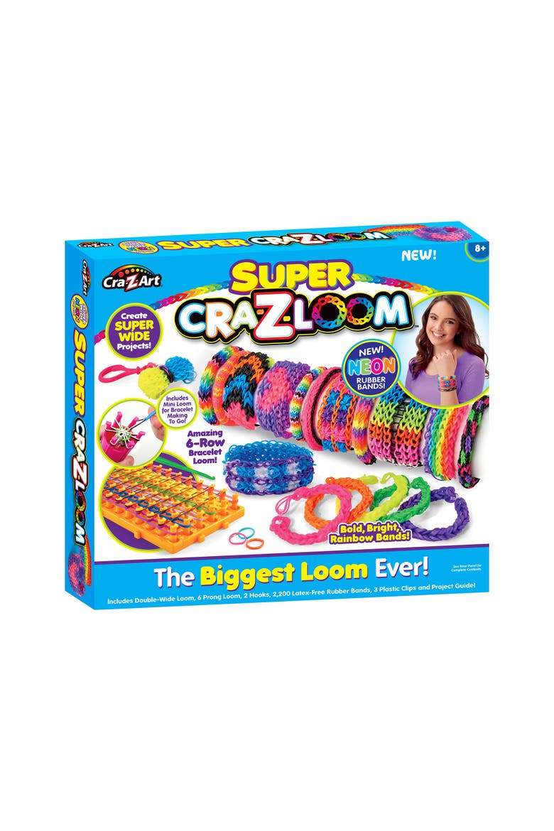 Diy Bracelet Loom Kit 2200 Latex Free Color Bands, Main, color, Multicolored
