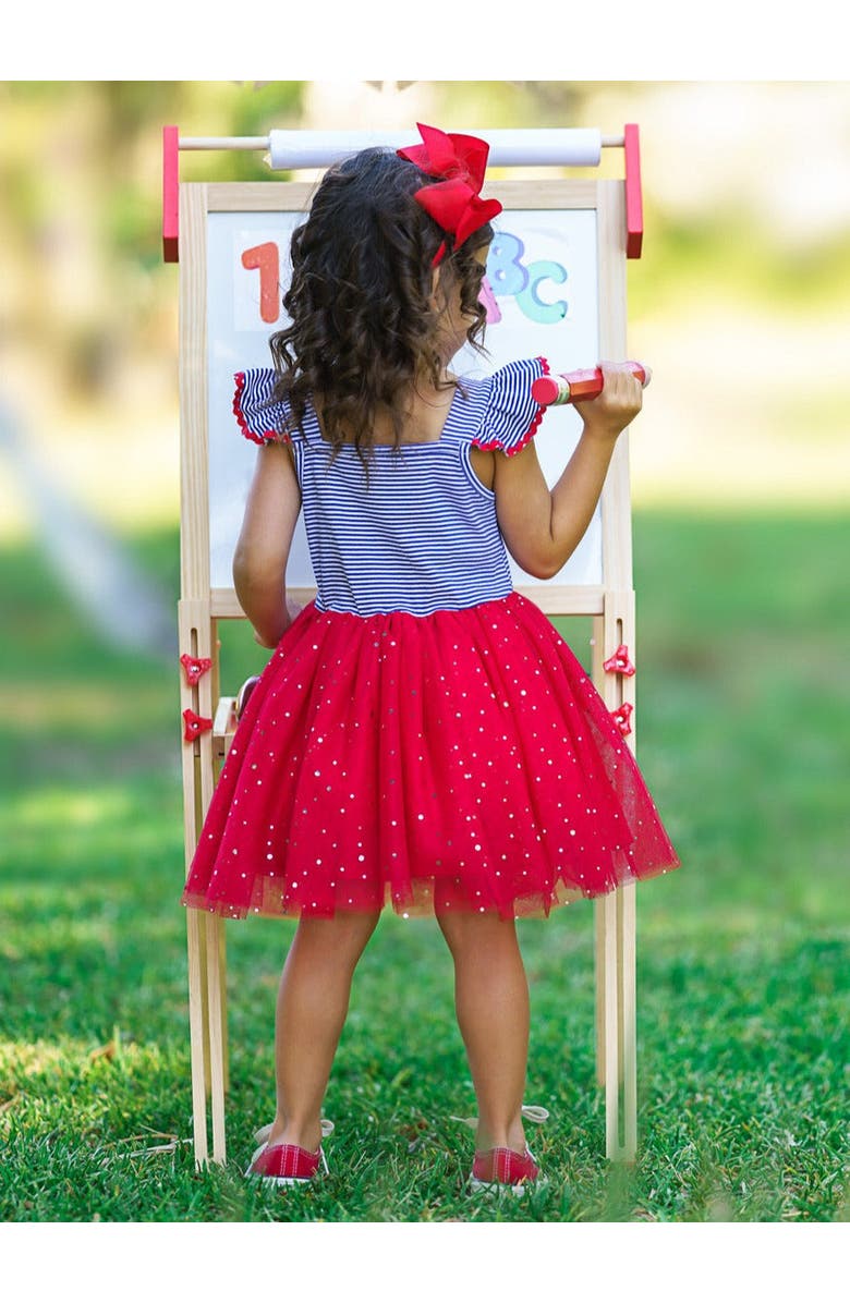 Mia Belle Girls Girls A+ Attire Apple Sparkle Tutu Dress, Alternate, color, Red