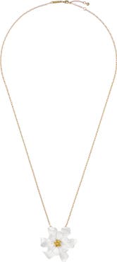 Ted Baker Fukany Furled Flower Enamel Pendant Necklace