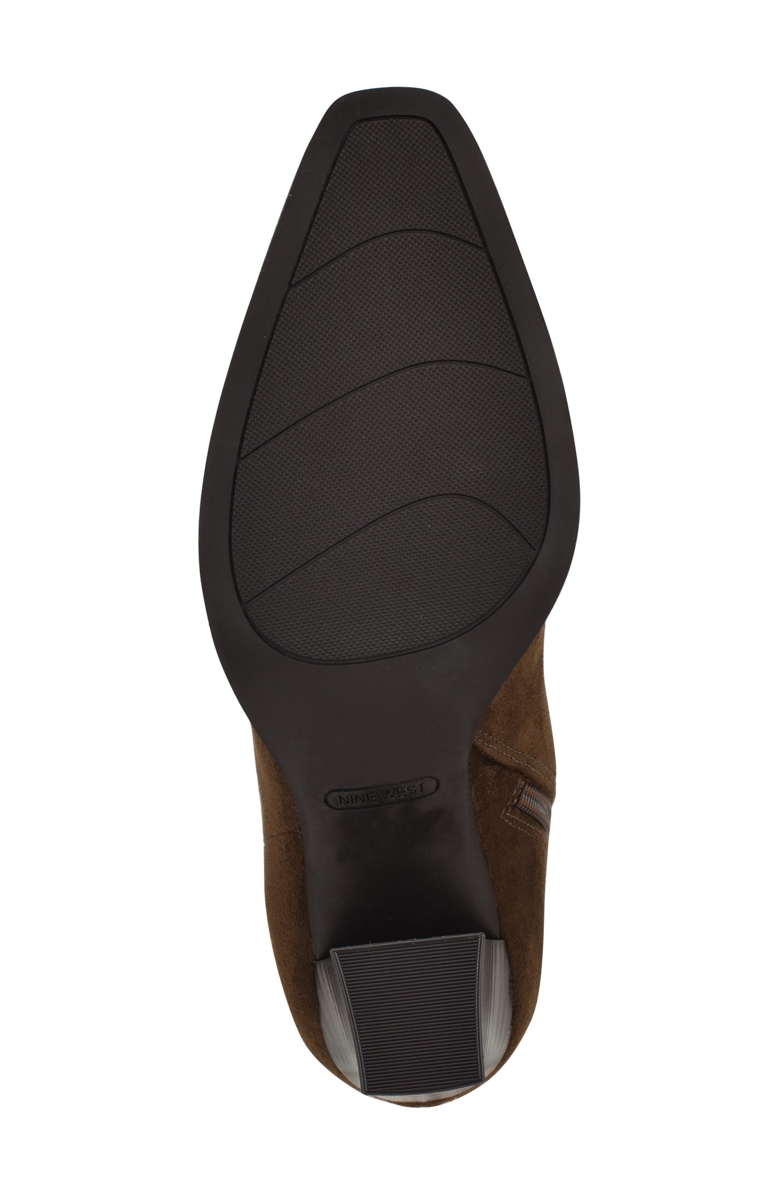 Nine West Zeran Knee High Boot, Alternate, color, Brown Faux Suede