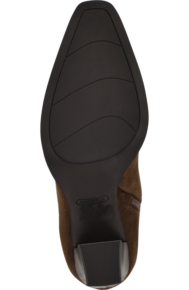 Nine West Zeran Knee High Boot, Alternate, color, Brown Faux Suede