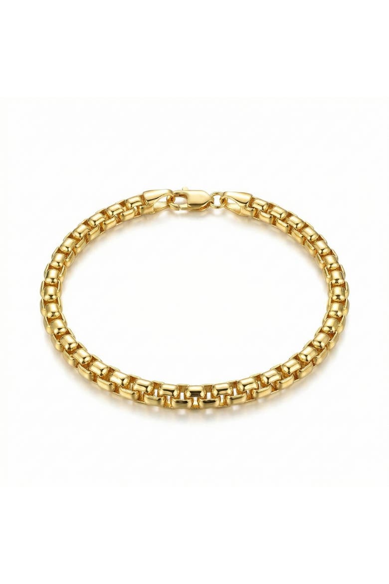 14k Gold Filled 3.5-mm Round Box Link Chain Bracelet, Main, color, 14k Yellow Gold