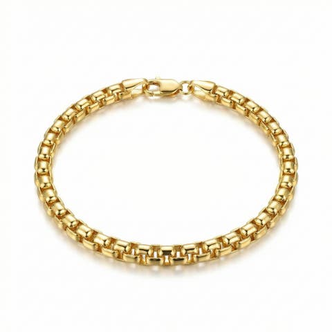 14k Gold Filled 3.5-mm Round Box Link Chain Bracelet