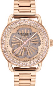COACH Cruiser Skeletal Automatic Bracelet Watch, 37mm