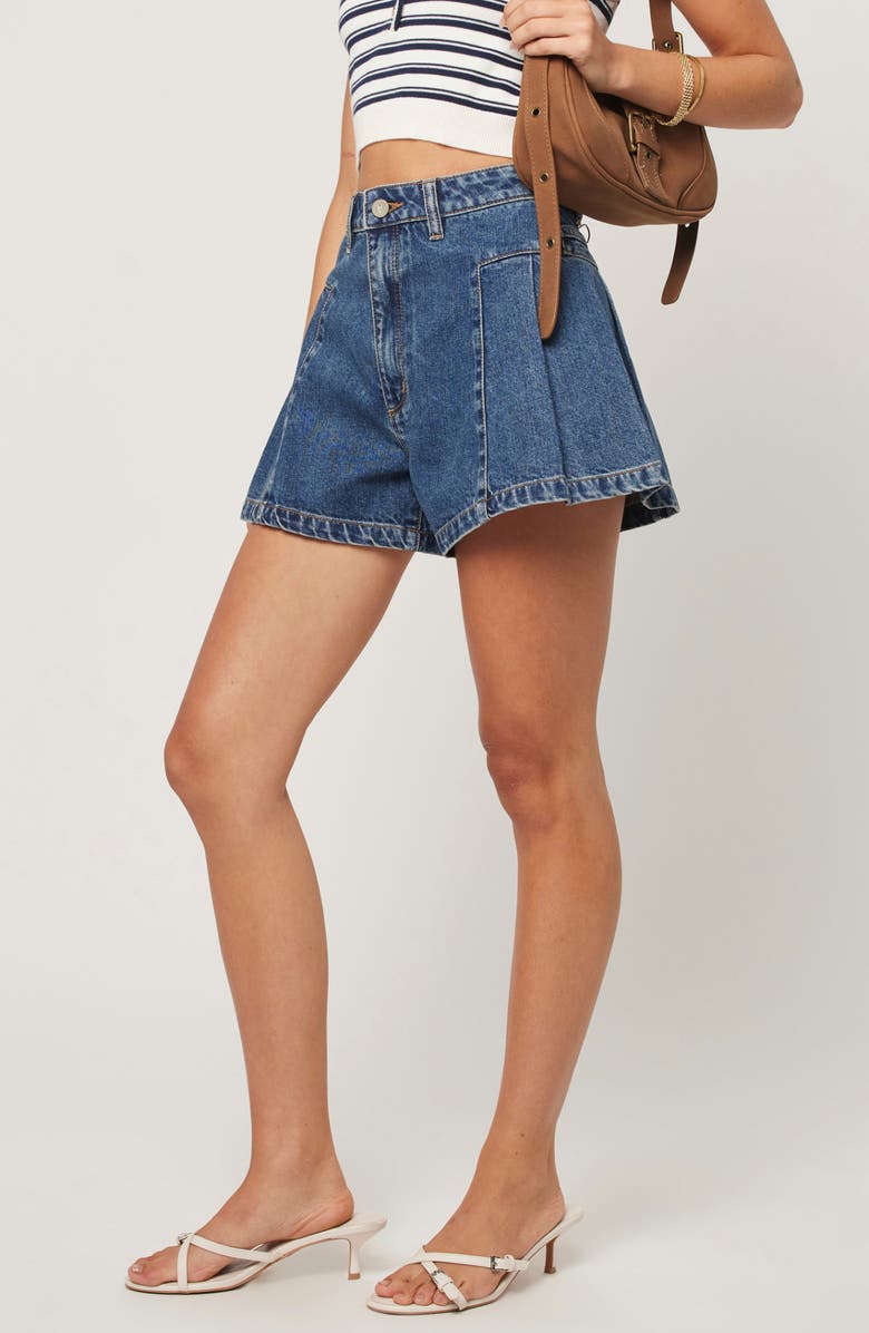 ABRAND '94 Bella Denim Shorts, Alternate, color, Mid Blue