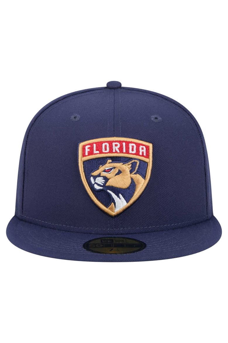 Men's New Era Navy Florida Panthers Core 59FIFTY Fitted Hat, Alternate, color, Navy