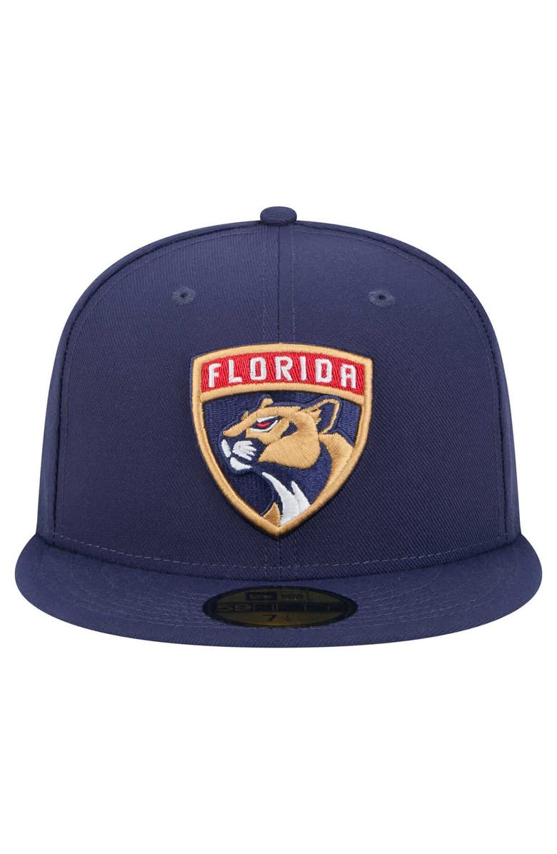 New Era Men
s New Era Navy Florida Panthers Core 59FIFTY Fitted Hat, Alternate, color, 