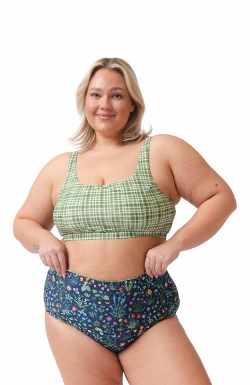 Lime Ricki Swimwear Reversible Ultra High-waist Bottom