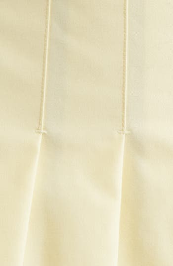 Sabine Pleated Cotton Twill Miniskirt