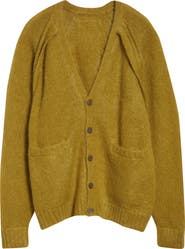 Undercover Mohair & Wool Blend V-Neck Cardigan