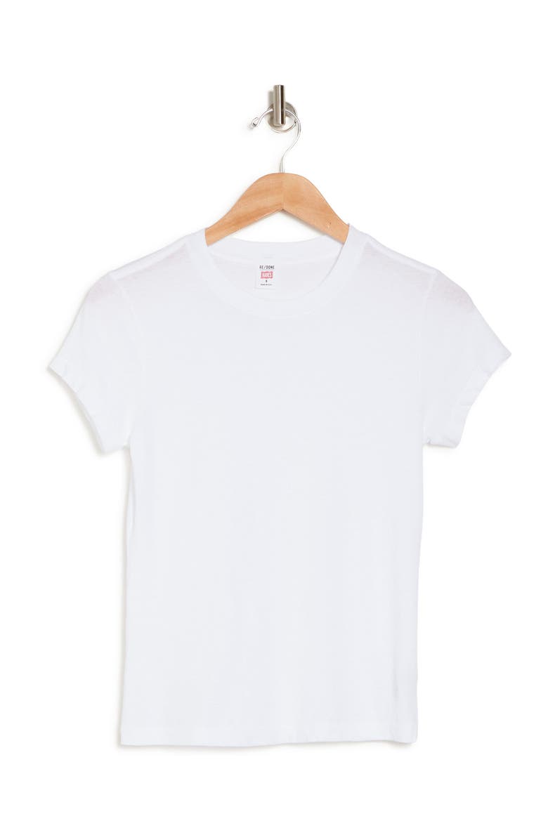 Re/Done 1950s Boxy Tee, Alternate, color, Optic White