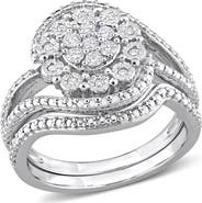 Julianna B. 1/4 CTW Diamond Vintage Bridal Ring Set