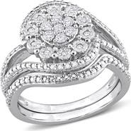Julianna B. 1/4 CTW Diamond Vintage Bridal Ring Set