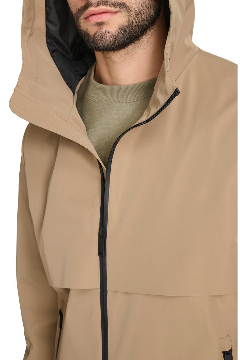 Hooded Rain Jacket, Alternate, color, KHAKI 2