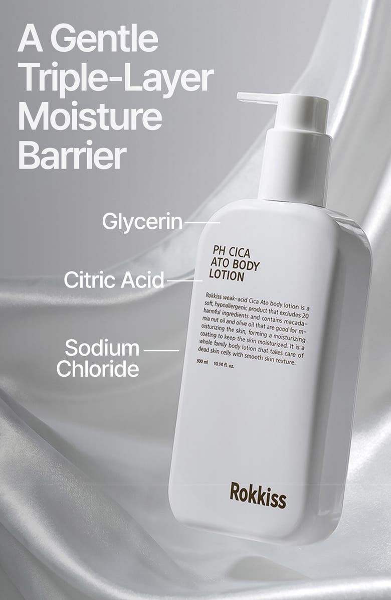 ROKKISS PH Cica Ato Body Lotion, Alternate, color, 