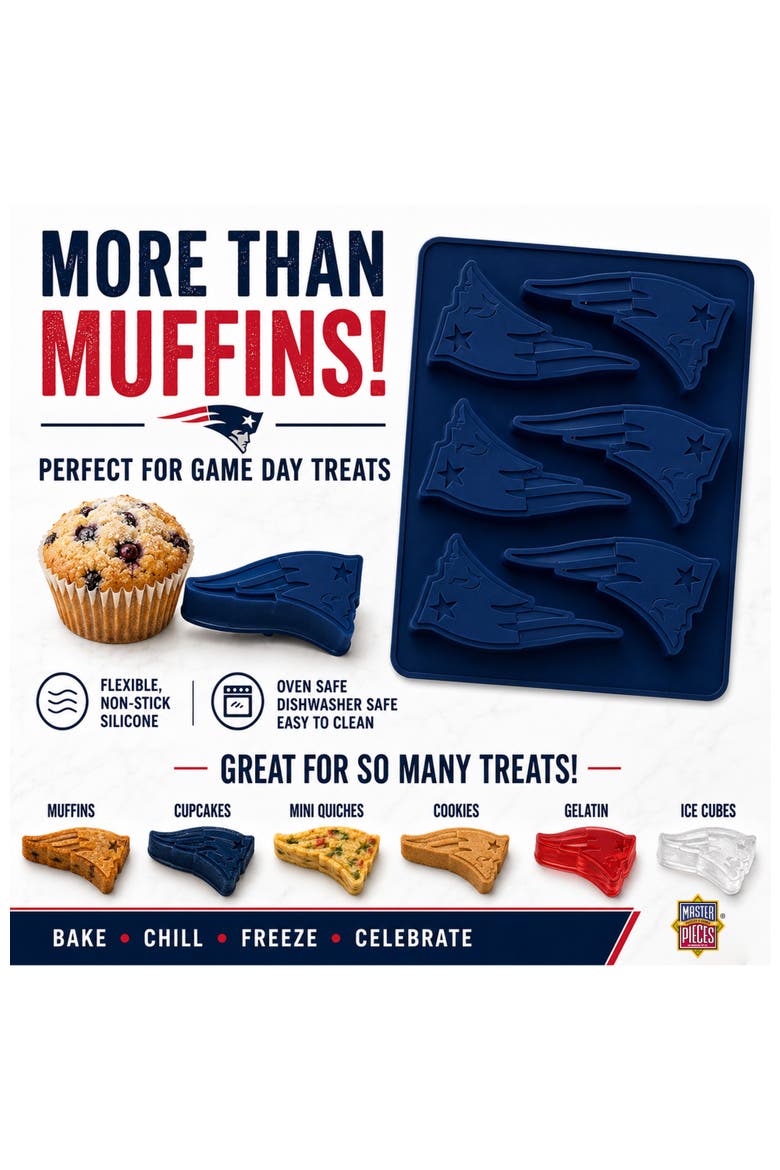 New England Patriots Muffin Pan, Alternate, color, Multicolor