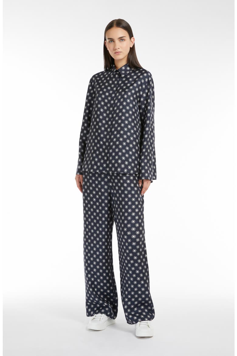 Vik Medallion Silk Pants, Alternate, color, MIDNIGHT BLUE