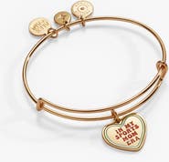 Alex and Ani 'In My Sports Mom Era' Heart' Charm Bangle
