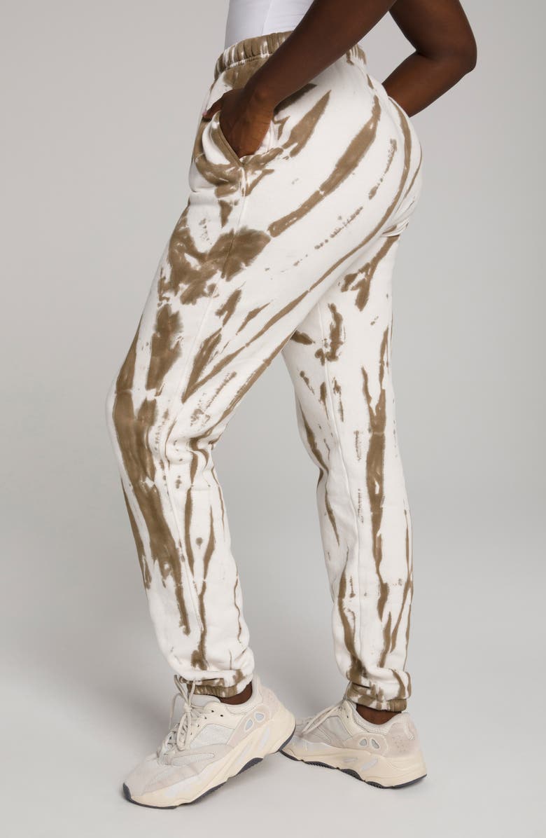 Good American Boyfriend Sweatpants, Alternate, color, Putty Tie Dye001