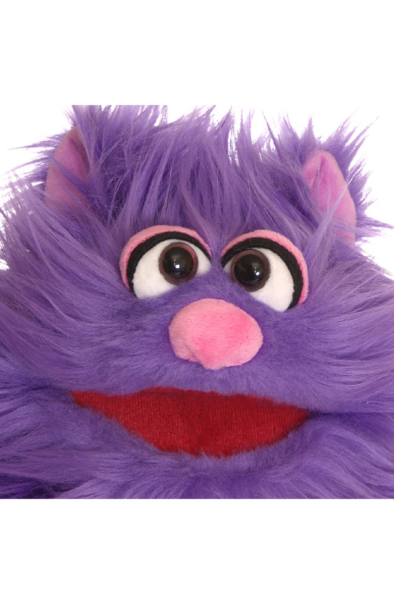 Living Puppets Mugs The Purple Friendly Monster 12 Inch Plush Hand Puppet, Alternate, color, Purple