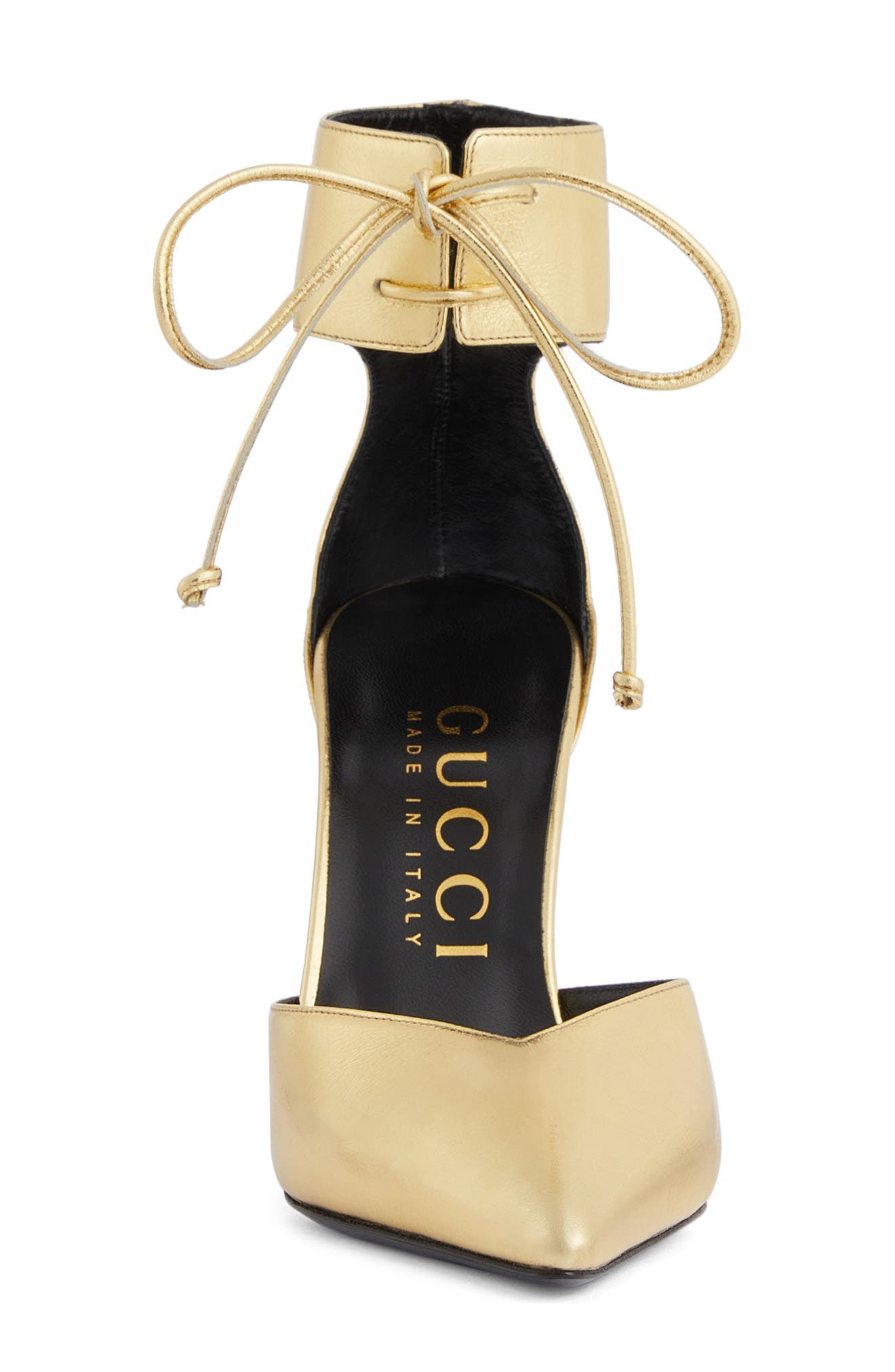 Priscilla Ankle Cuff Pump, Alternate, color, KING GOLD