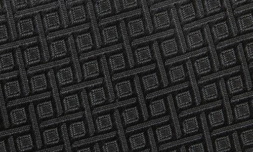 Duchamp Grid Silk Tie In Black