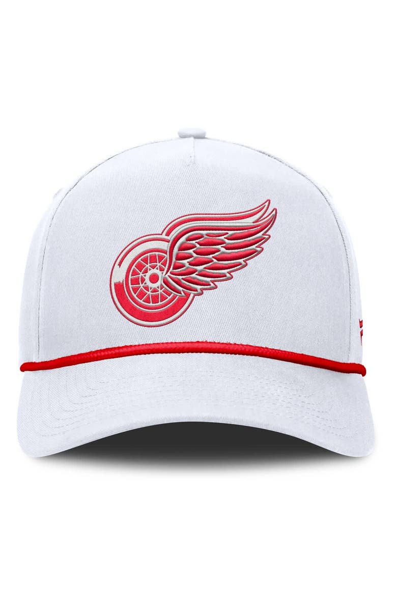 FANATICS Men's Fanatics White Detroit Red Wings Rope A-Frame Adjustable Hat, Alternate, color, White