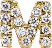 Bony Levy Icon Diamond Initial Single Stud Earring