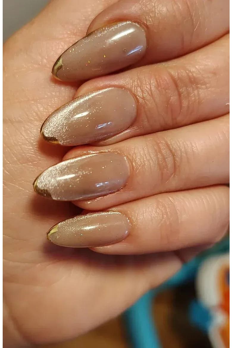 Knightshield Almond Press On Nails, Alternate, color, Knightshield