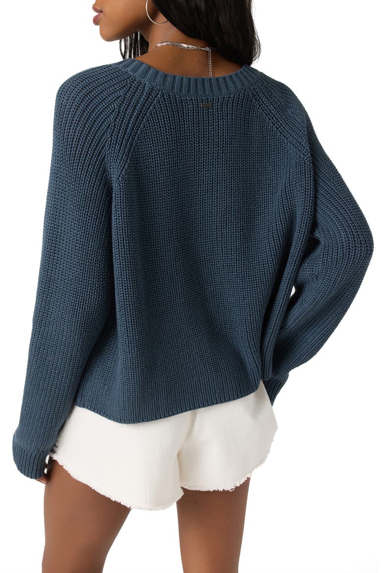 Kerris Cotton Blend Cardigan, Alternate, color, SLATE