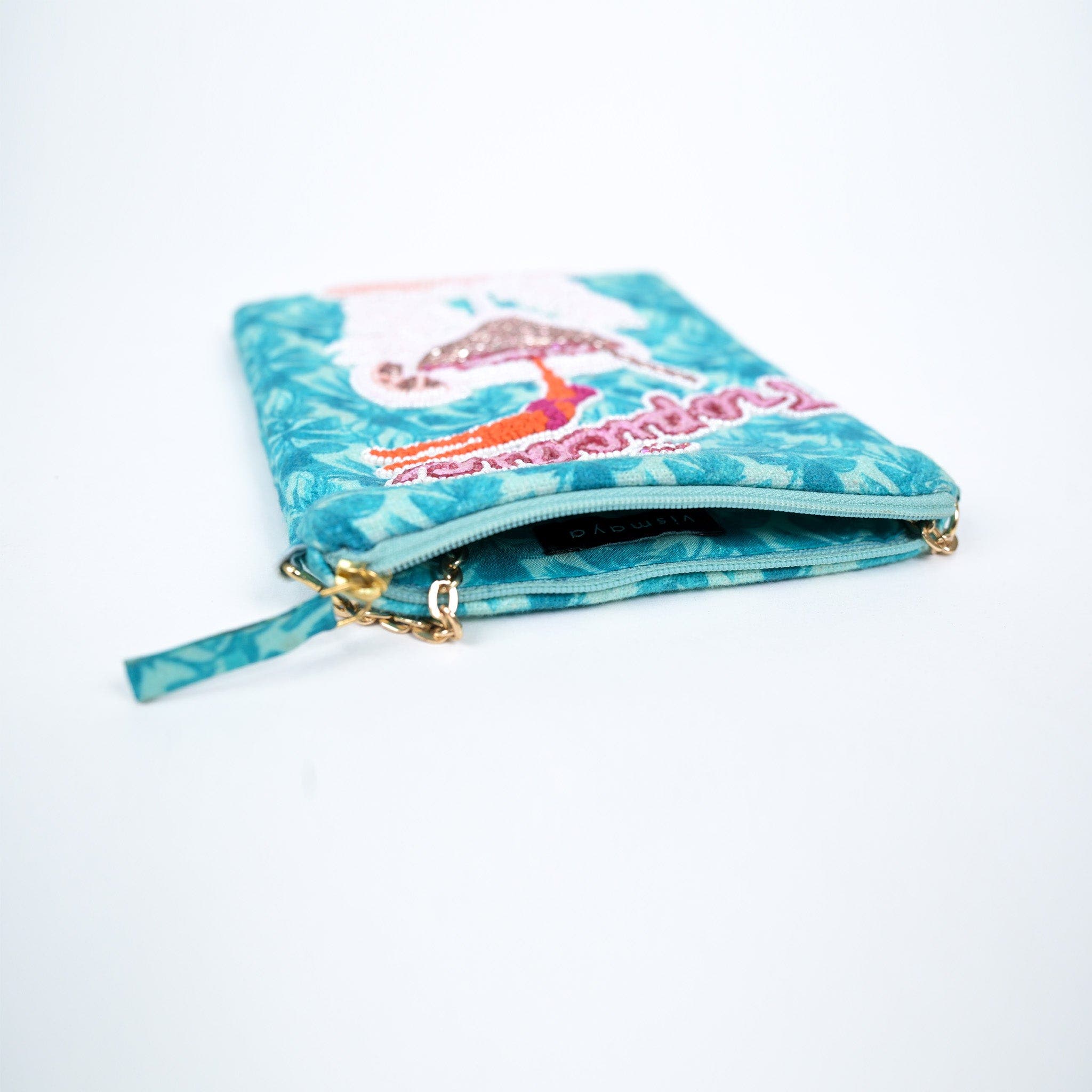 Vismaya Miami Sling Bag, Alternate, color, Green