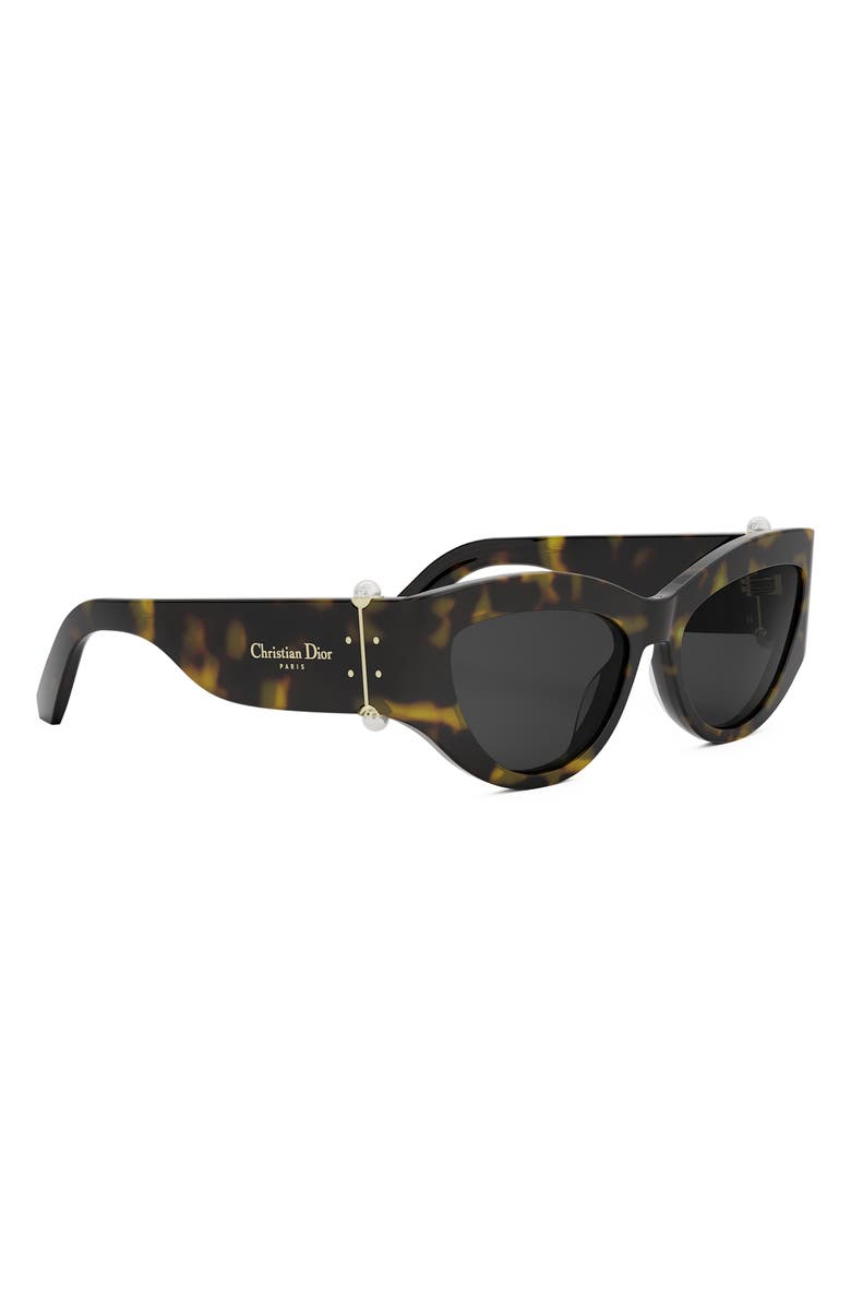 DIOR 'DiorTribales B1I 55mm Cat Eye Sunglasses, Alternate, color, Dark Havana / Smoke