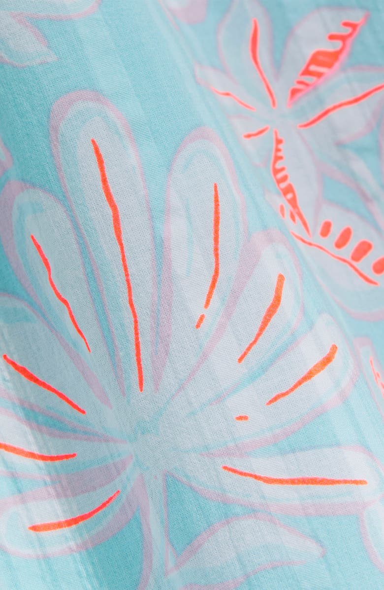 vineyard vines Smocked A-Line Dress, Alternate, color, Cay Floral - Island