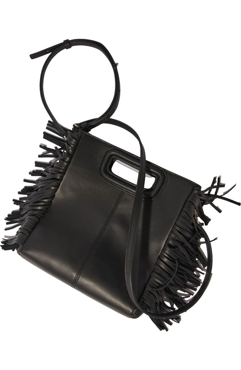 maje Studded leather M bag, Alternate, color,