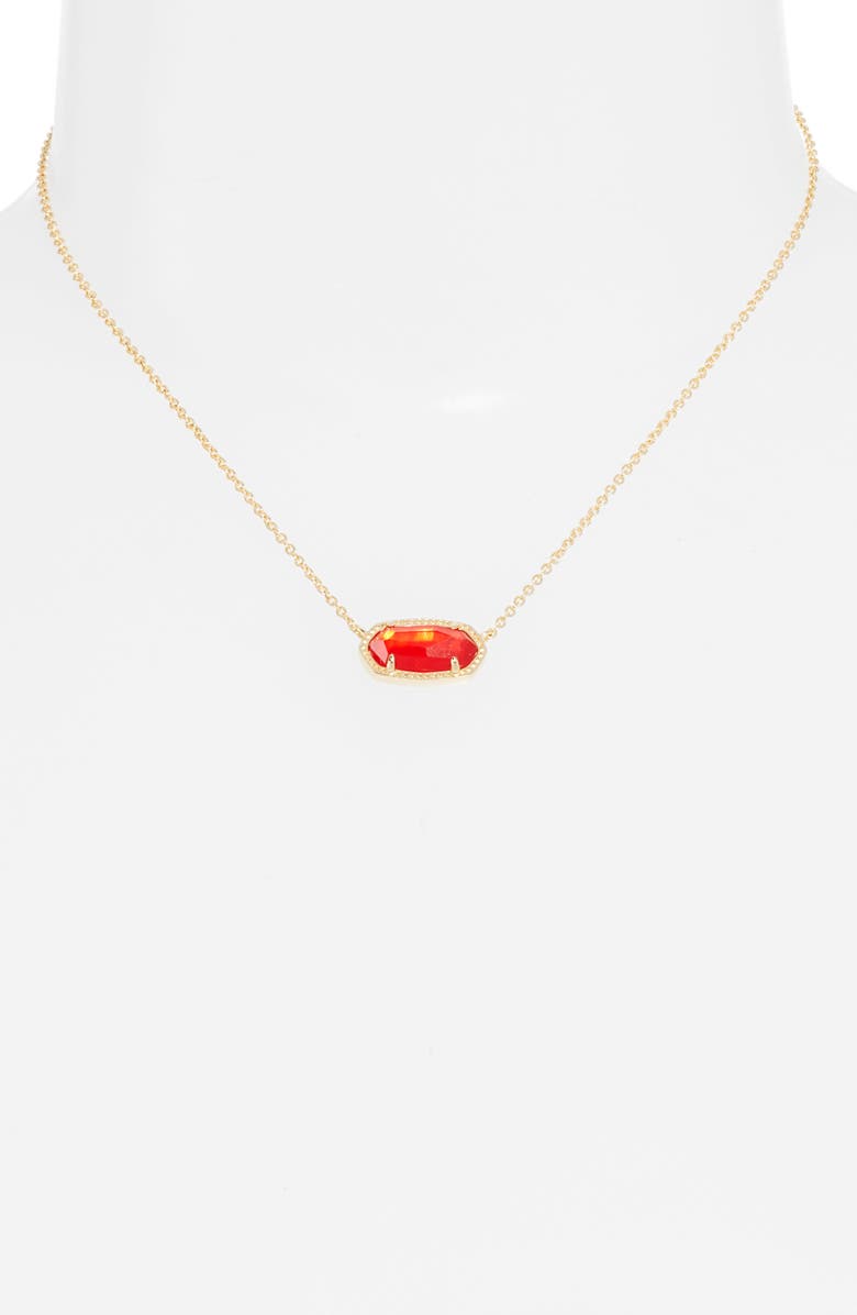 Kendra Scott Elisa Pendant Necklace, Alternate, color, Gold Red Illusion