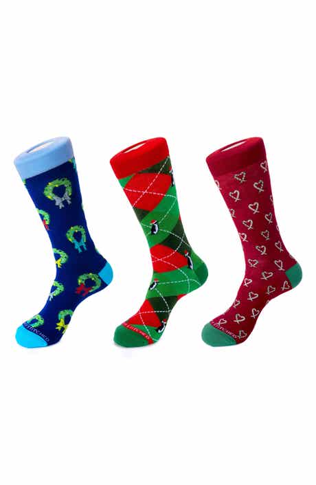 3-Pack Holiday Crew Socks