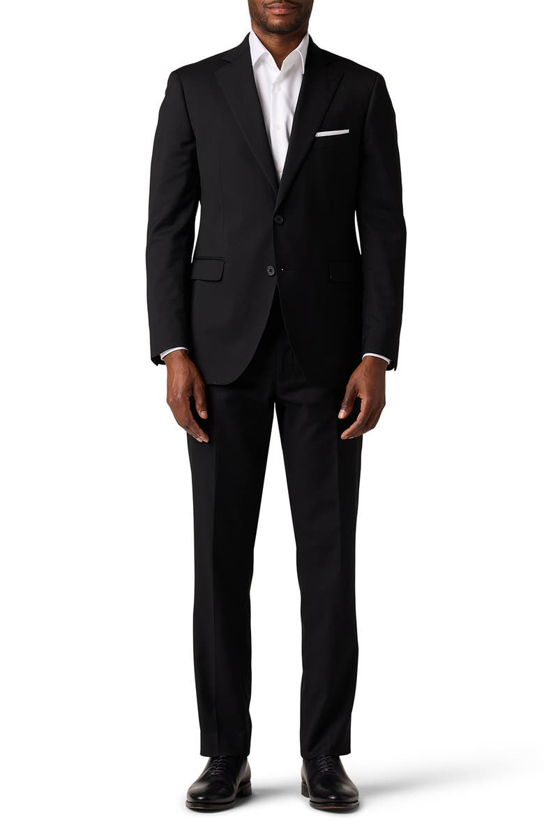 Alton Lane Performance Tailored Fit Suit, Main, color, Black