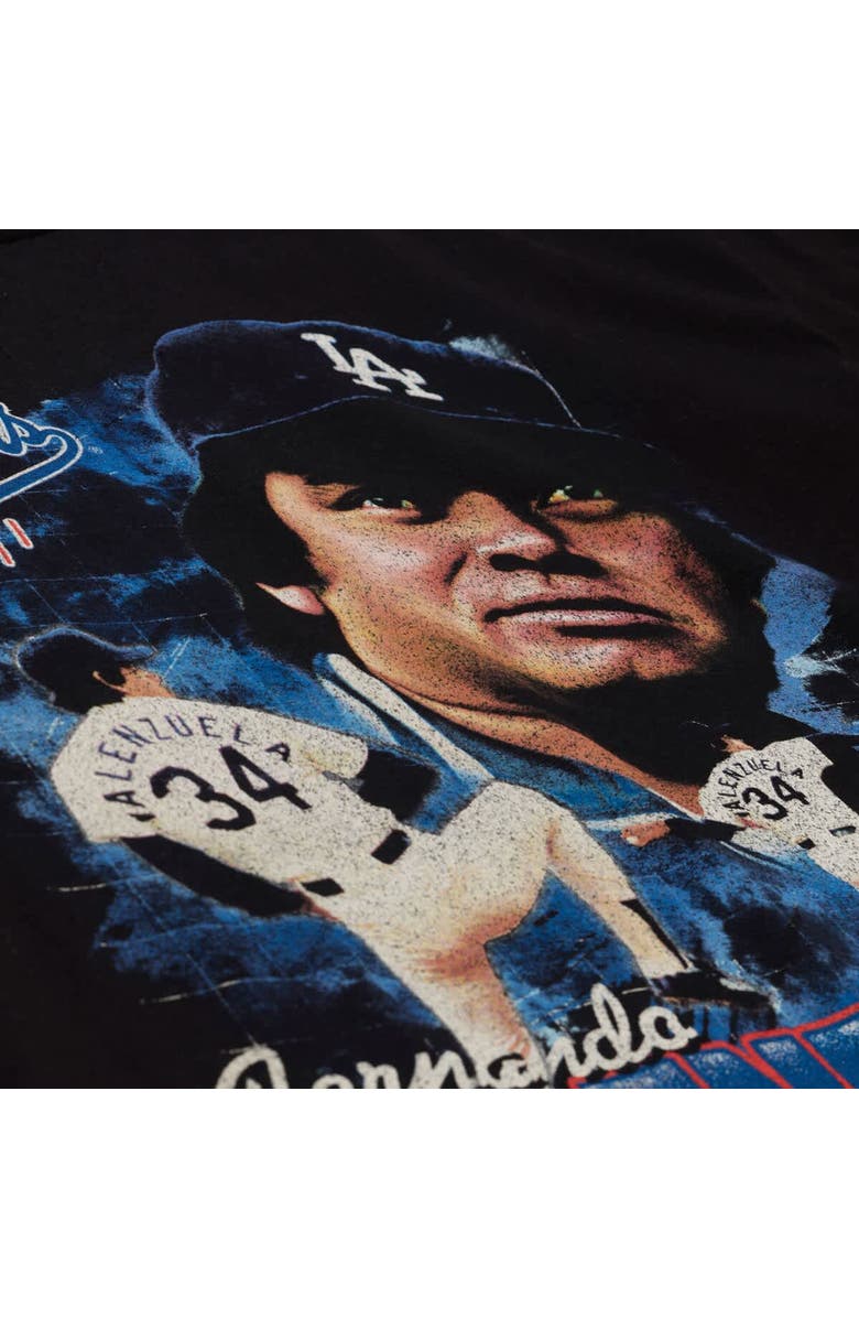 Mitchell & Ness Men's Mitchell & Ness Fernando Valenzuela Black Los Angeles Dodgers Legendary Collage Player T-Shirt, Alternate, color, Black